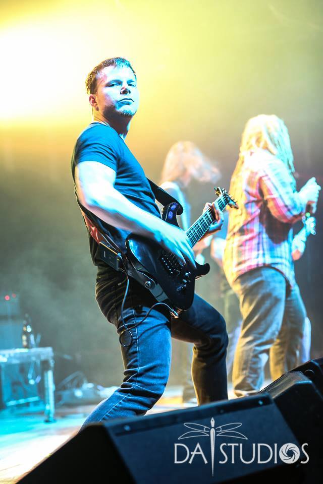 Jarred Sleeth and Josh performing music together