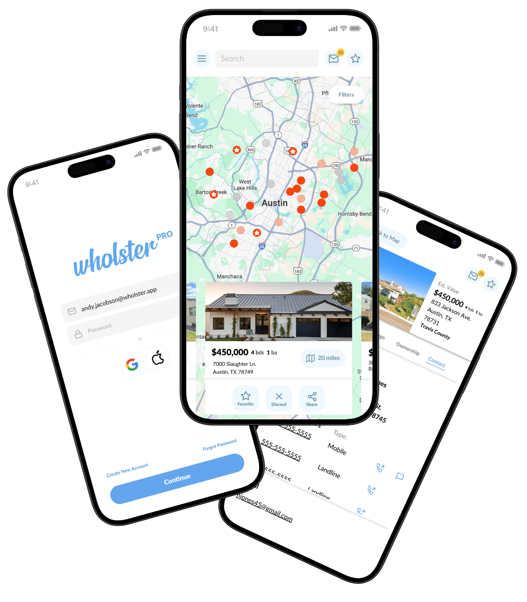 Wholster real estate investor software